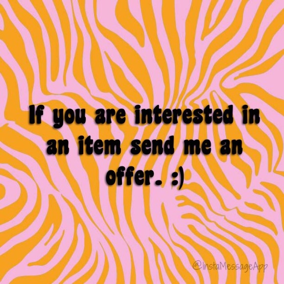 All offers welcomed!