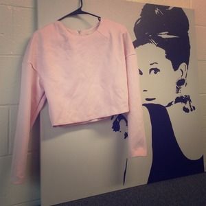 H&M pink crop top!