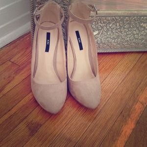 Brand new suede wedges