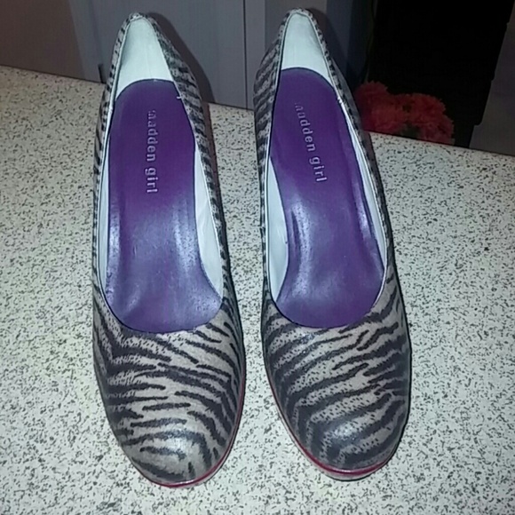 Madden girl animal print with red heels