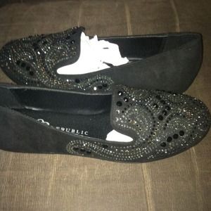 Rock & republic jeweled flats