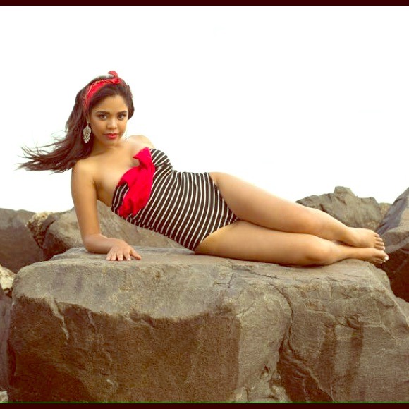 My gorgeous pin-up girl one piece bathing suit!