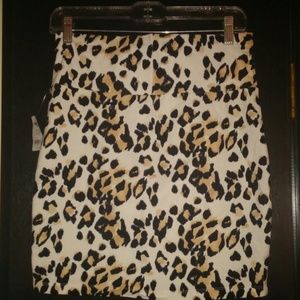 Leopard Print Mini Skirt