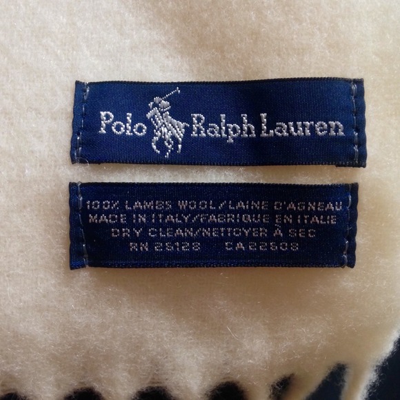 Ralp Lauren Lambswool Big Pony Scarf - Picture 3 of 4