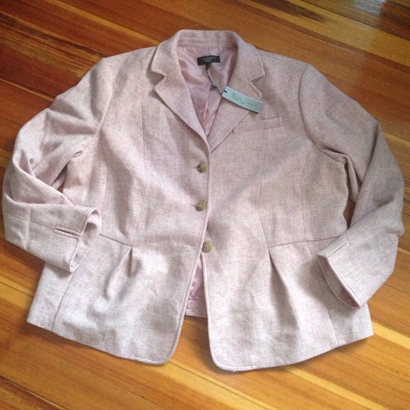 Talbots woman's wool pink blazer. 22W