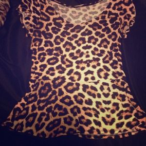 Cheetah peplum