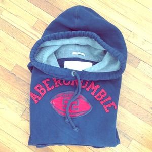 Men's navy blue Abercrombie hoodie