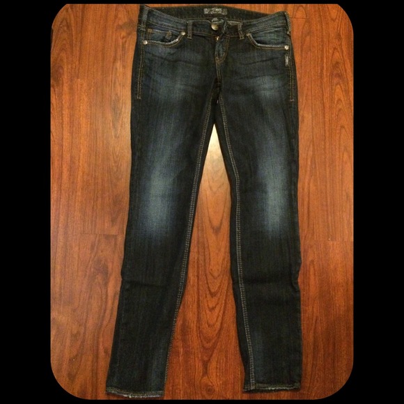 Silver Aiko Skinny Jeans