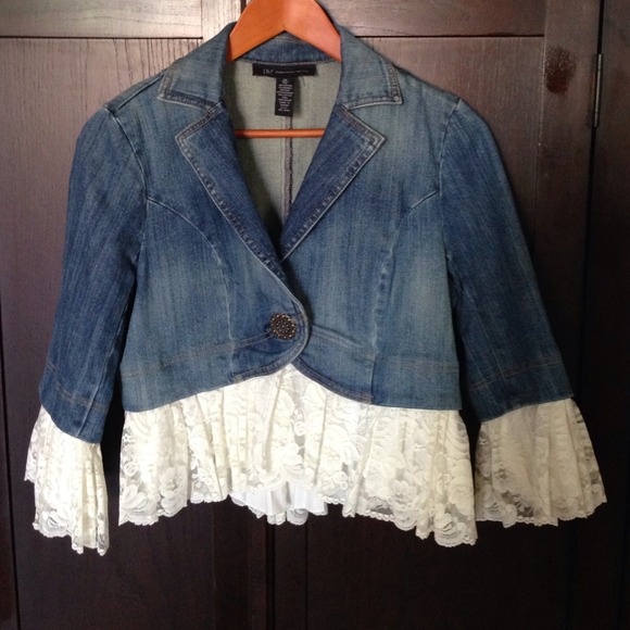 Denim and Lace INC Jacket, Med, Petite