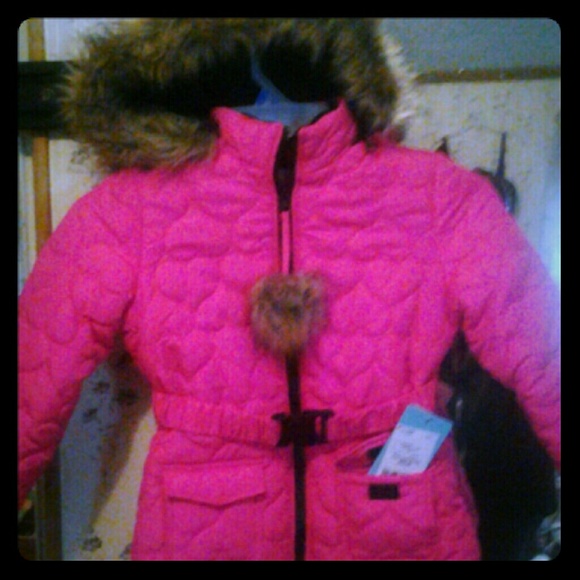 XL fuschia color winer coat girls