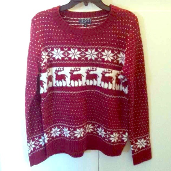 Maroon Christmas Sweater