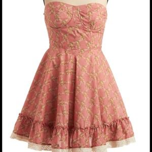 Modcloth "home sweet Oklahoma dress" in coral!