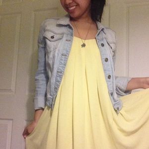 Bright Pale Yellow Dress