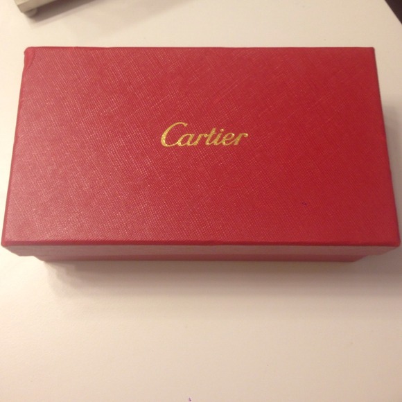 Cartier sunglases box with card