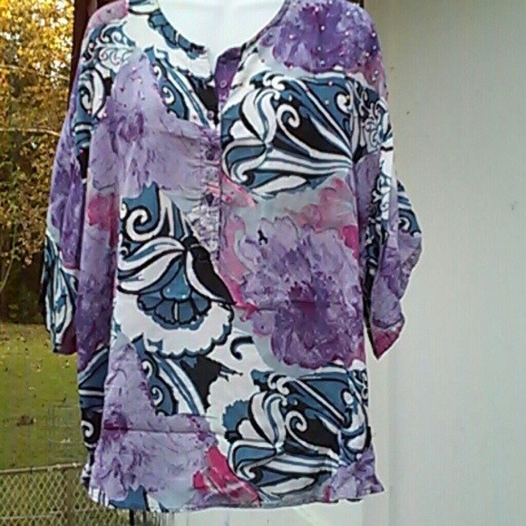 cute gently worn lite colorful with beading