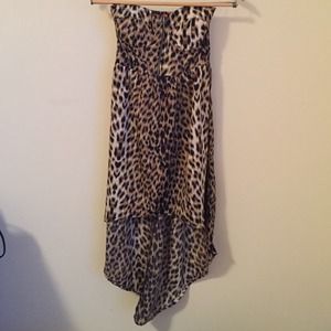 Leopard Print Hi-Lo Dress