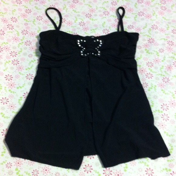 Cute black tank top