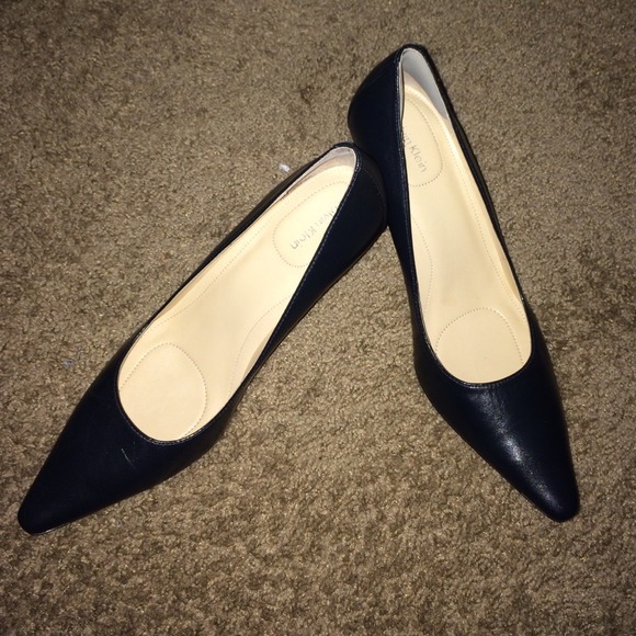 Blue (Dark) Calvin Klein Closed Heels