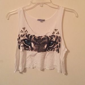 Leopard Eyes Crop Top