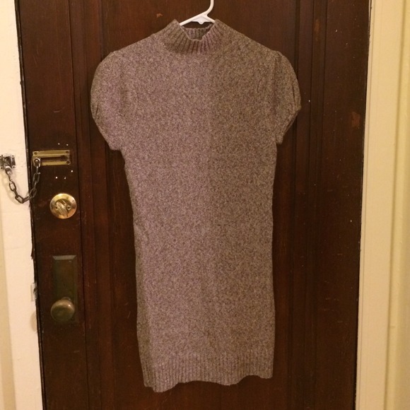 Brown and white sweater dress size L