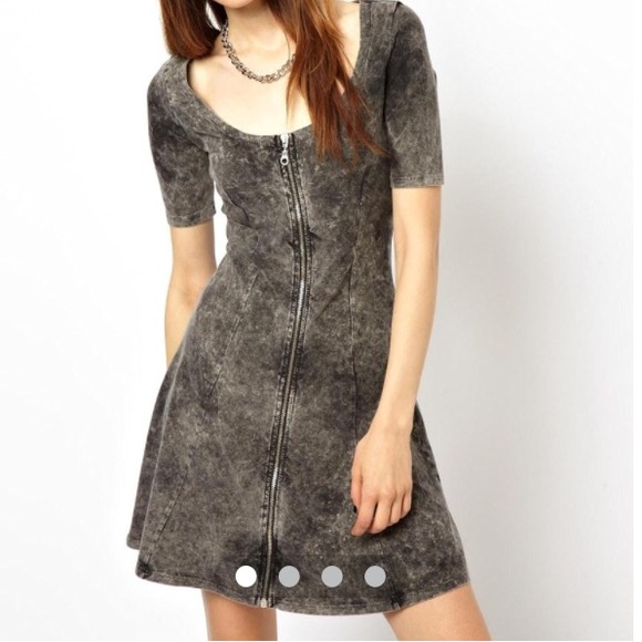 Acid Wash Skater Dress👽