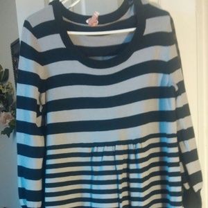 Black and grey winter dress