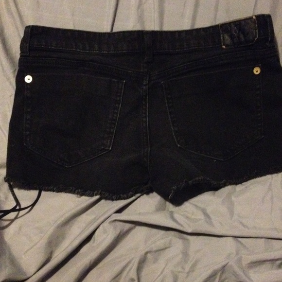 Black denim shorts SOLD 😘 - Picture 2 of 2