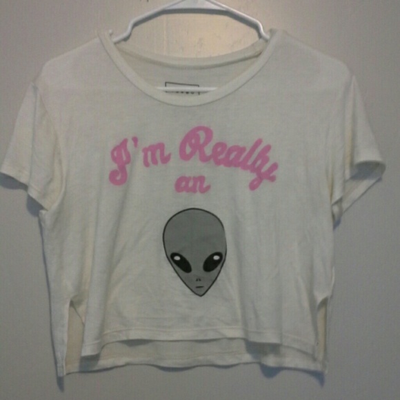 Young Romantics/Pacsun Alien Crop Top
