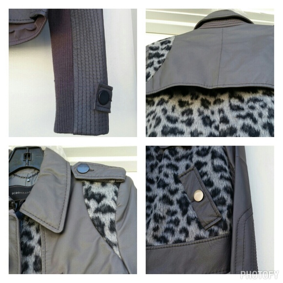Leather & Faux Fur Jacket - Picture 3 of 4