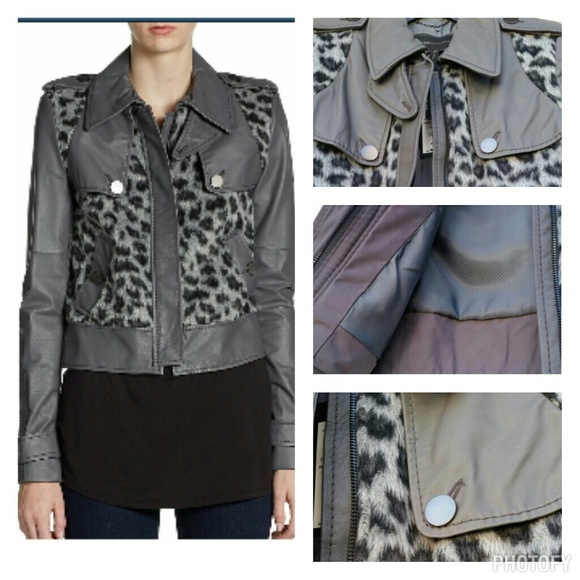 Leather & Faux Fur Jacket - Picture 4 of 4