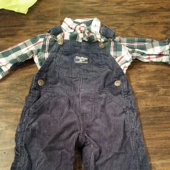 Oshkosh overall outfit.