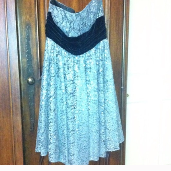 Betsey Johnson silver sequin party dress!!! - Picture 2 of 3