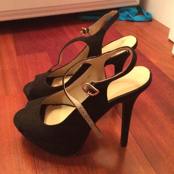 5 inch heels. Black