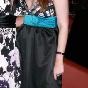 Beautiful satin / plaid dress