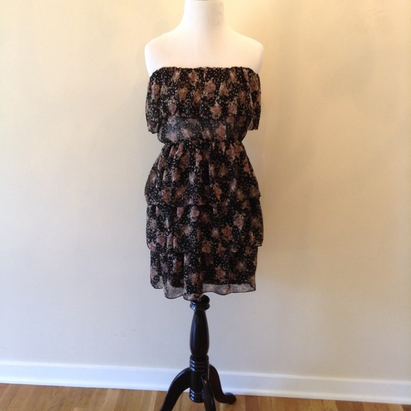 Flower Dress Tube Dress Sleeveless