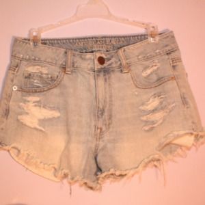 High waisted American Eagle jean shorts