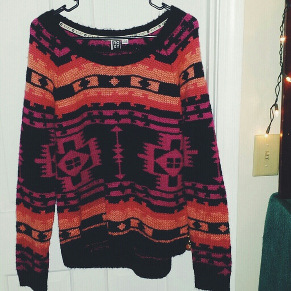 Tribal print Roxy sweater