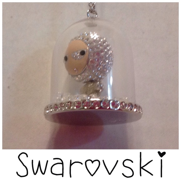 Swarovski Erika Snow Globe Silver Necklace - Picture 3 of 4