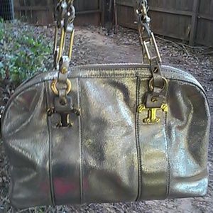 Tory Burch metallic silver