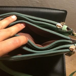 Minty green satchel