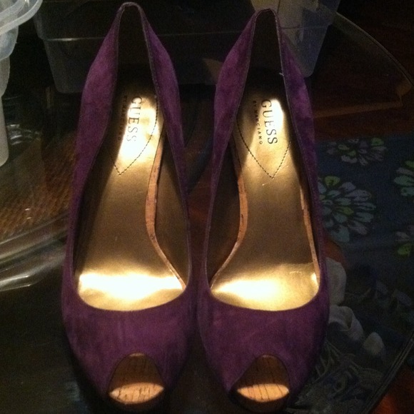 Purple suede Guess by Marciano Heel