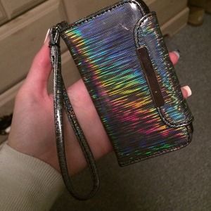 Gray/Rainbow Tint iPhone 5/5s Wallet Case