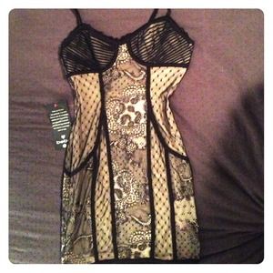 Bebe little black dress size small