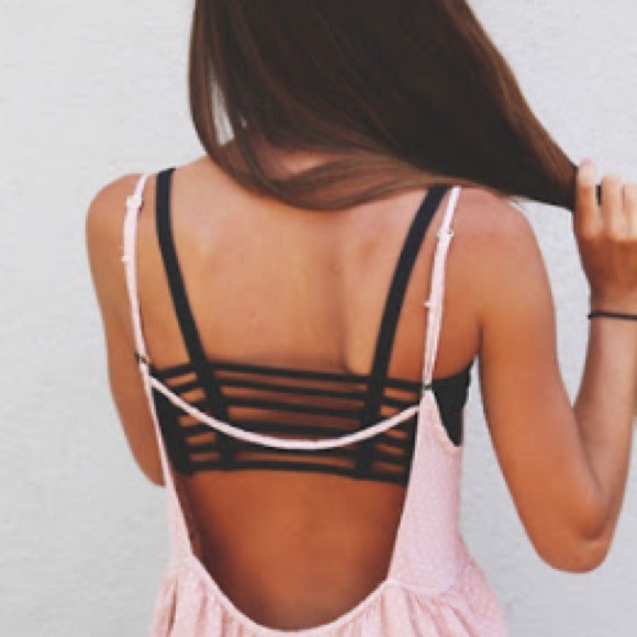 Brandy Melville Black Chiyo Bralette Top