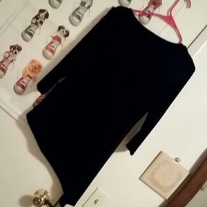 Black asymmetrical shirt