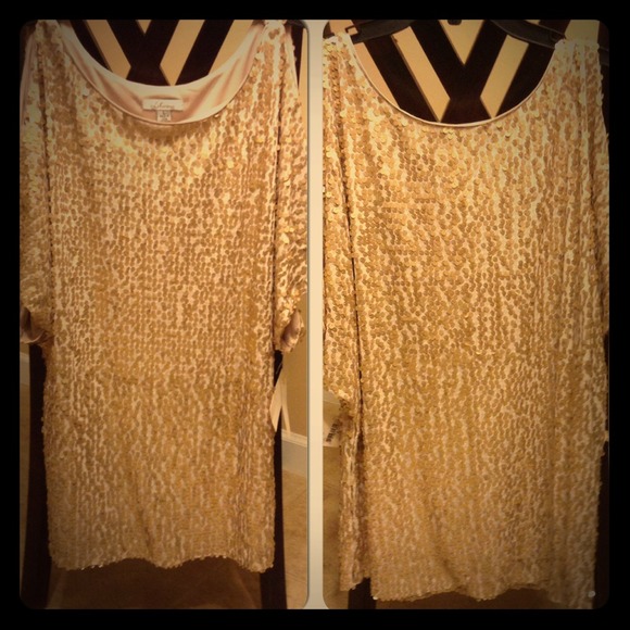 Dressy sequin top