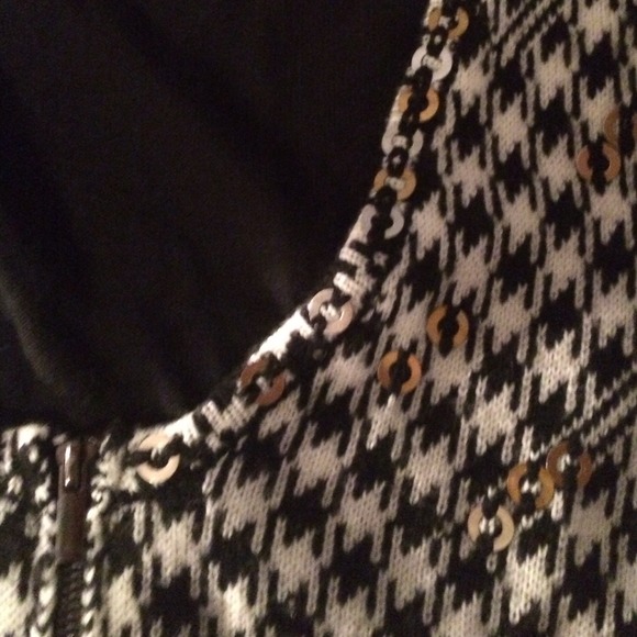 Houndstooth crop sweater - Picture 2 of 3