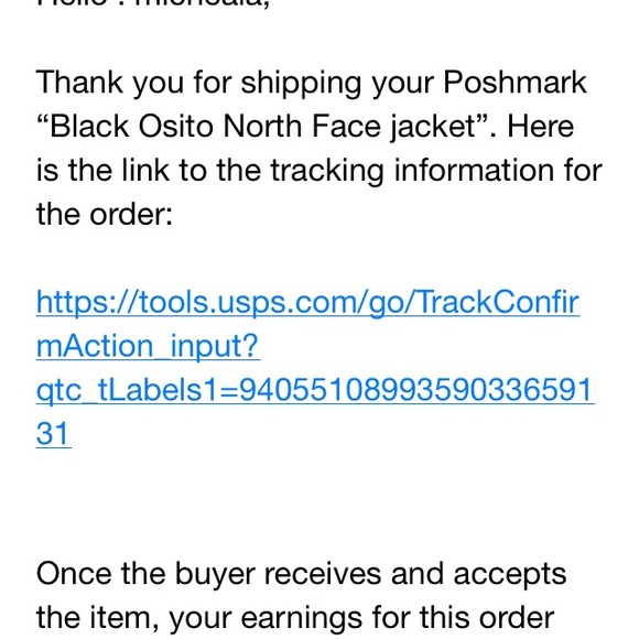 Tracking # email - Picture 2 of 3