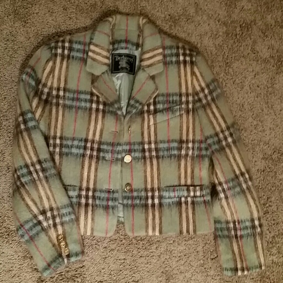 40% OFF EVERYTHING!!!  Burberry Green Plaid Blazer