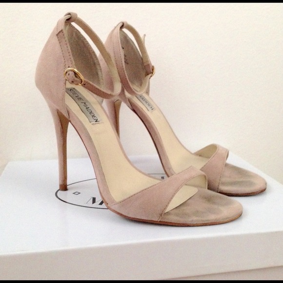 blush suede heels